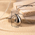 PVD Coated Water Droplets 304 Stainless Steel Vintage Style Simple Style Waterproof Non Tarnish Jewelry Set