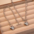 Ion Plating (IP) 18K Gold Plated Heart Shape 304 Stainless Steel Classic Style Waterproof Non Tarnish Jewelry Set