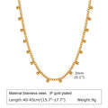 PVD Coated Real Gold Plated 18K Gold Solid Color 201 Stainless Steel Elegant Waterproof Non Tarnish Jewelry Set