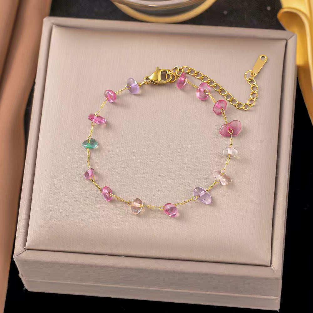 Irregular Waterproof Non Tarnish Jewelry Set for Women with 18K Real Gold Plated 304 Stainless Steel and PVD Coated Handmade Chain