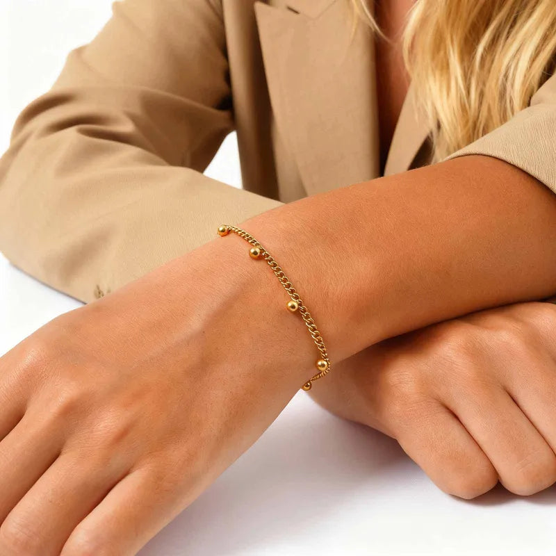 PVD Coated Real Gold Plated 18K Gold Solid Color 201 Stainless Steel Elegant Waterproof Non Tarnish Jewelry Set