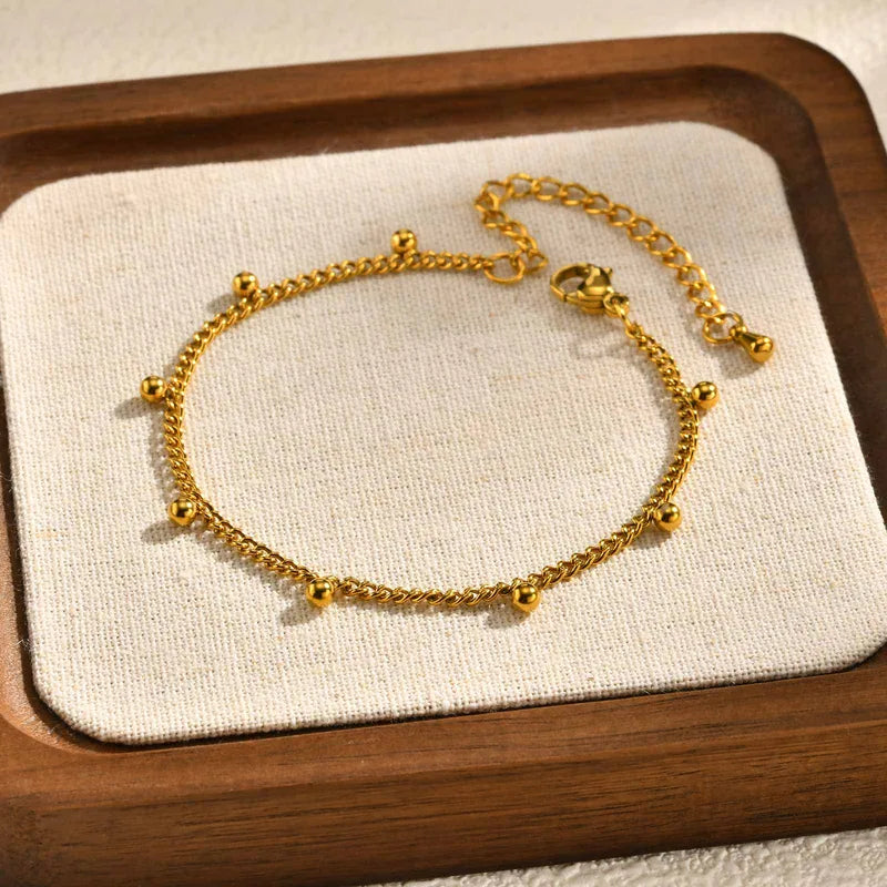 PVD Coated Real Gold Plated 18K Gold Solid Color 201 Stainless Steel Elegant Waterproof Non Tarnish Jewelry Set